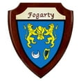 thumbnail image 1 of Fogarty Irish Coat of Arms Shield Plaque - Rosewood Finish, 1 of 1