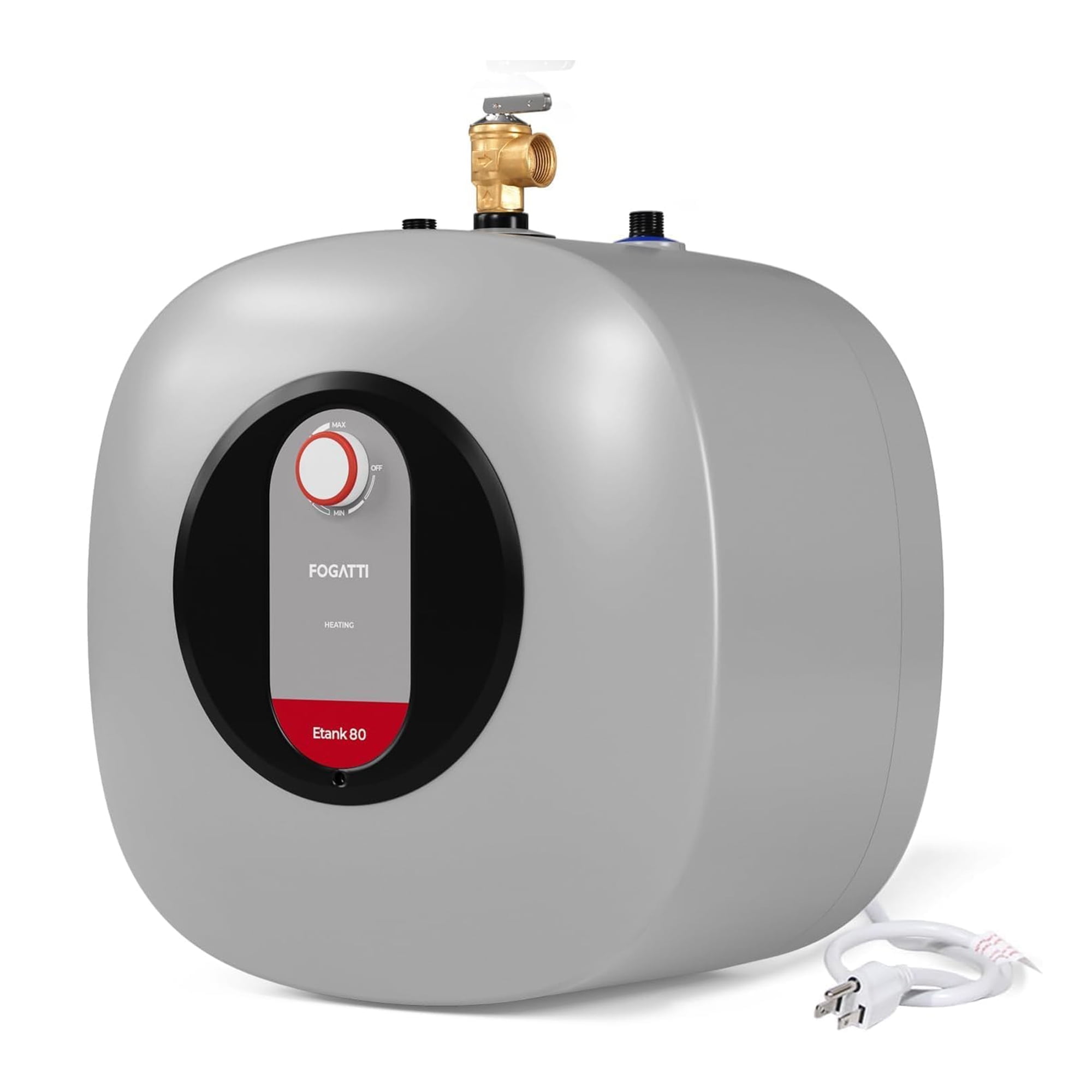 Fogatti 8 Gal 1440W Electric Mini Tank Water Heater, Wall/Floor Mount