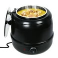 thumbnail image 1 of Xssm 10L Electronic Soup Warmer with Hinged Lid, Electric Soup Stove with Detachable Insert Pot, Adjustable Temperature Soup Porridge Stew Warmer, Restaurant Buffet Soup Kettle, 1 of 13
