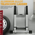 thumbnail image 1 of Fogcroll 12.8ft Telescoping Ladder Folding Telescopic Ladder Multi-purpose Collapsible Ladder Stainless Steel Extension Ladders for Home with Locking Mechanism Triangle Stability, Bearing 330lbs, 1 of 13