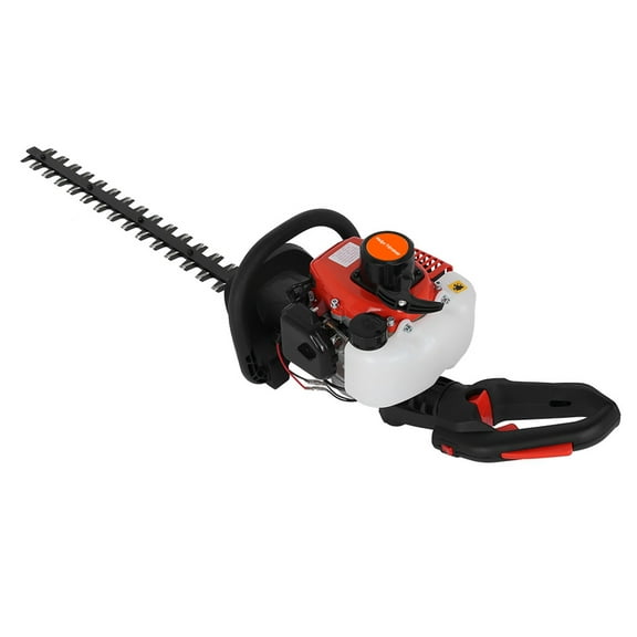 Fogcroll 26cc Gas Bush Cutter Hedge Trimmer,24 Inch Double Side Blade Metal Fuel-Efficient Low Voice High-Powered 1 Set