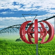 Fogcroll 600w Windmill Turbines Kit Small 5 Blades Dc12v Vertical Axis Wind Turbines Generator Kit Strong Wind Resistance Double Bearings High Efficiency for Home Charging