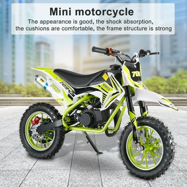 Fogcroll 49 2 Stroke Pocket Bike Mini Bike for Kids Gas Pocket Motorcycle with off Road Tire Dual Disc Brakes Racing Pocket Rocket Max Speed 18 Mph Max Weight 330 Lbs