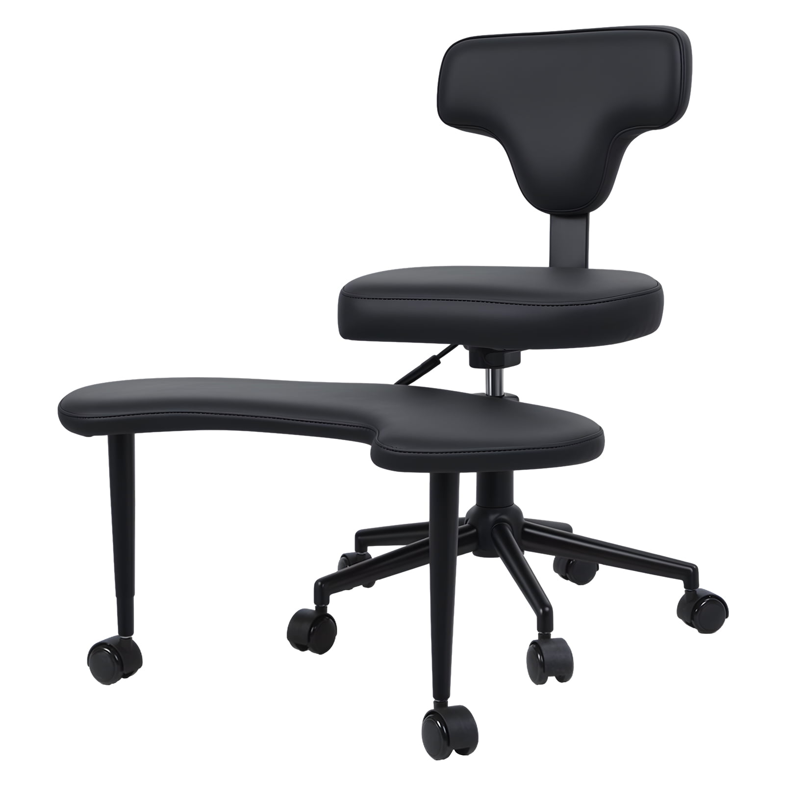 Fogcroll Adhd Desk Chair Adhd Office Chair for Adults, Cross Legged Office Chair with Wheels