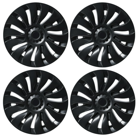 Fogcroll Automotive Hub Caps Wheel Cover Hubcap,19 Inches Modified Wheel Cover Replacement Easy Installation for Tesla Model Y 4PCS/Set