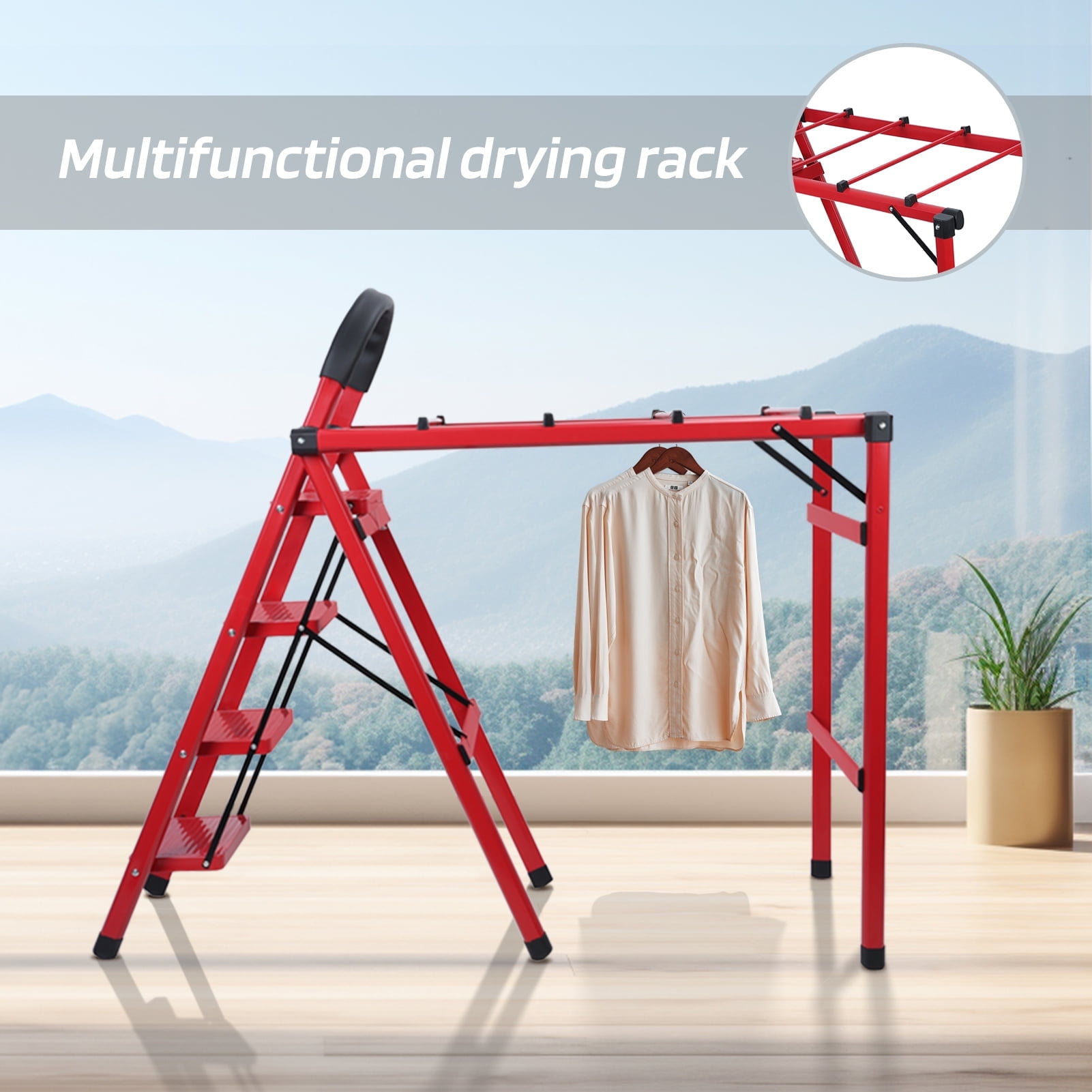 Fogcroll Clothes Drying Rack Clothing Foldable Portable Garment Rack ...