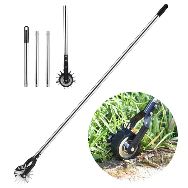 Fogcroll Edger Lawn Tool Wheel Rotary Manual Lawn Edger Tool Garden