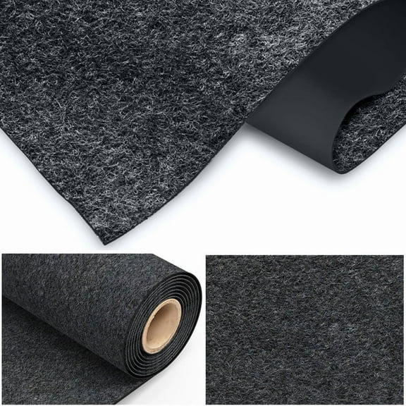 Fogcroll Garage Floor Mat Motorcycle Oil Spill Mat Garage Flooring Rug,Rectangle Cuttable Non Slip and Waterproof Backing Extra Large Garage Mat for Under Car