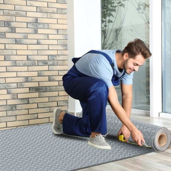 Fogcroll Garage Floor Mats garage mats for floor, Water/Stain Resistant PVC Garage Mats Easy to Clean Cuttable for Under Car