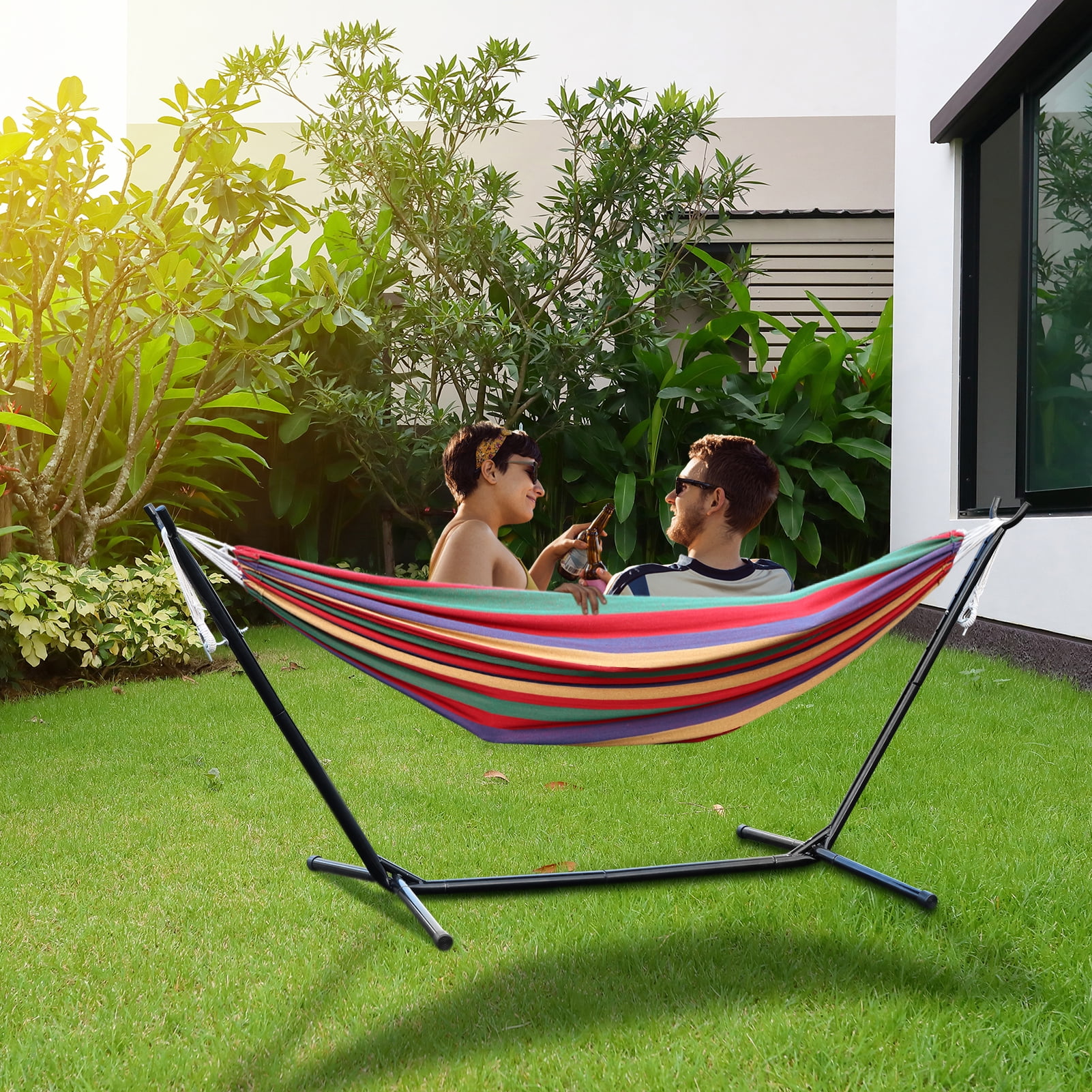 Fogcroll Hammock Stand Basics Double Hammock with Space Saving Metal