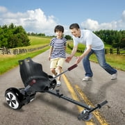 Fogcroll Hover Go Kart Hoverboards Stand Compatible with 6.5, 8, 10 Hoverboards Adjustable Joystick Anti-Slip Pedal Ergonomic Handle Adjustable Frame, Easy Install