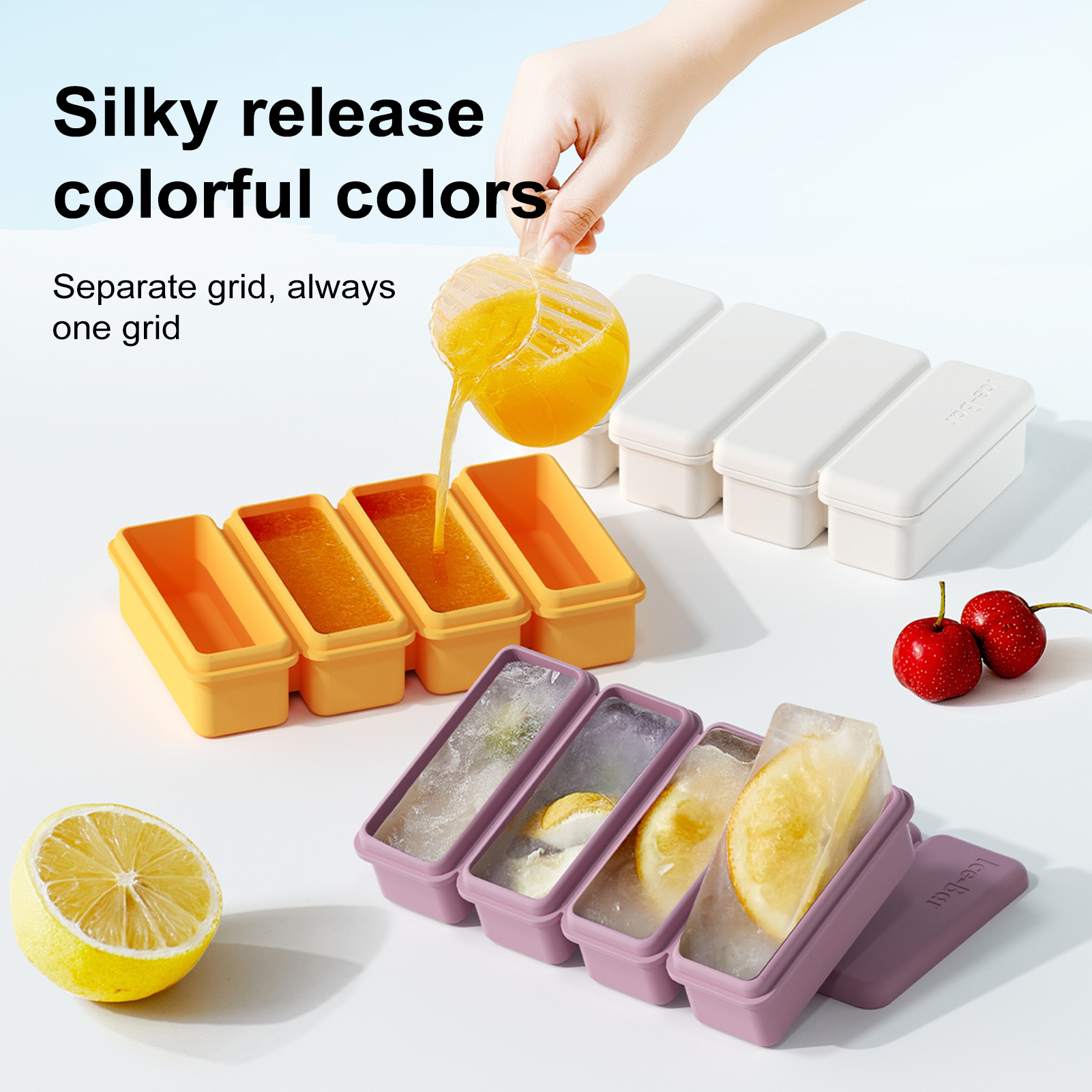 Silicone Freezer Tray With Lid – 8-Cup Portion Control Cubes For Soup, Broth & Meal Prep, Oven & Dishwasher Safe