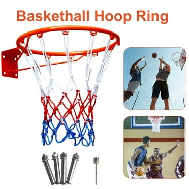 Gymax 15'' Basketball Rim Wall Door Mounted Basketball Hoop w/ All ...