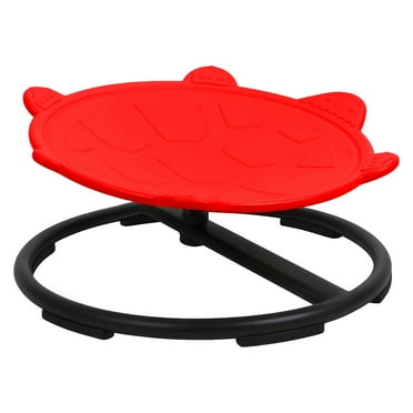 Fogcroll Kids Swivel Chair Spinning Chair,Autistic Kids Sensory Swivel Chair,Carousel Spin Sensory Chair, Turtle Back Shape Sensory Toy Chair Improving Kids Body Coordination (Red)