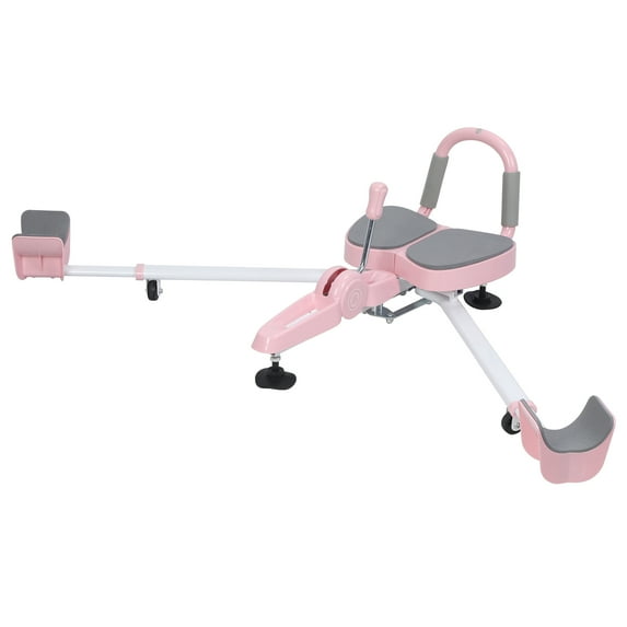 Fogcroll Leg Stretcher Machine Leg Rotary Extension Heavy Duty Splits Machine Improve Flexibility Leg Stretching Training Equipment for Ballet, Cheerleading Dance, Gymnastics, Yoga 330 Lbs (Pink)