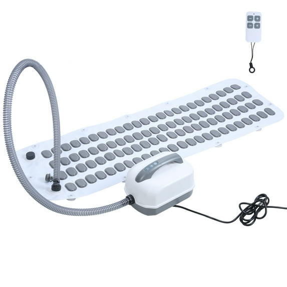 Fogcroll Portable Spa Bubble Bath Mat Bathtub Bubble Machine Full Body Bubbling Bath Non-slip Mat with Remote and Pillow,Electric Air Pump and Adjustable Bubble Settings