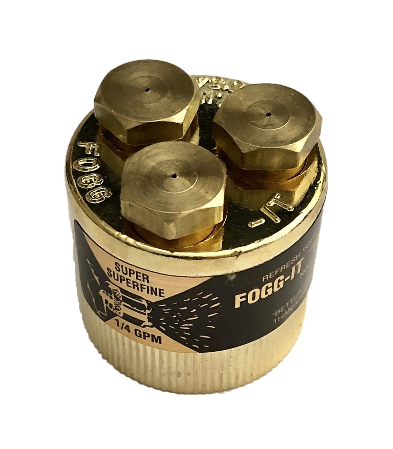Solid Brass Super Fine Mist Watering Nozzle 1/4 GPM