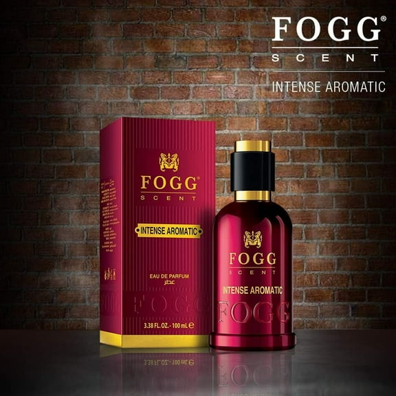 Fogg Scent Intense Aromatic Eau De Parfum for Men, Long Lasting Fragrance, 3.4 oz