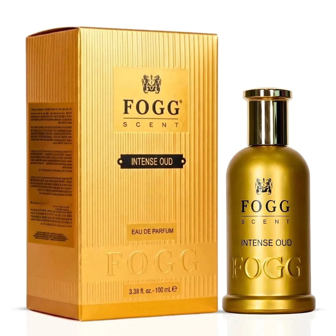 Fogg Scent Intense Oud Eau De Parfum, Long-Lasting Oriental Fragrance for Unisex, 100ml (3.4 fl oz)