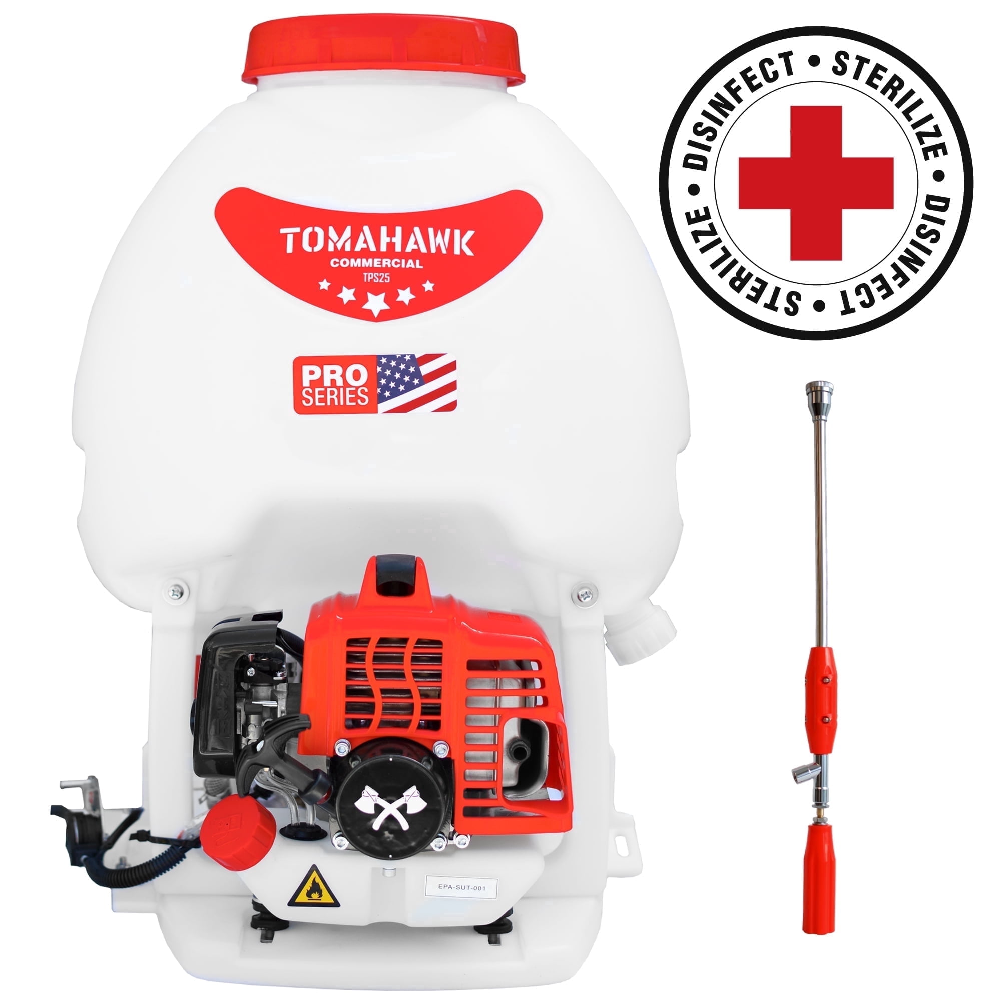 Fogger Gun with 5 Gallon Gas Backpack Sprayer 450 PSI Pump Garden Mister Mosquito Insecticide
