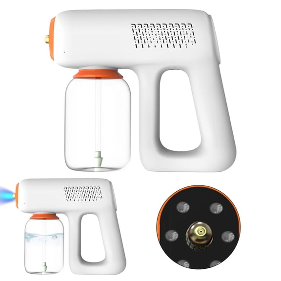 Fogger Machine Handheld 1200mAh Spray With Blue Light 2 Mist Sprayer Rechargeable Ergonomic 300ml Detachable Washable Multipurpose Fogger Cleaning ...