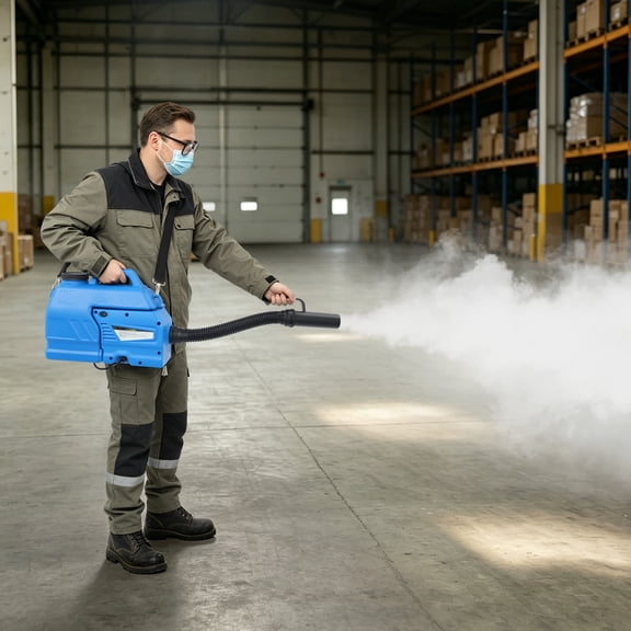 Fogger Machine Portable Sprayer with 2.11 Gal Tank, Handheld Atomizer Sprayer for Indoor Outdoor, Misting Spray Machine with Shoulder Strap for Garden Cleaning