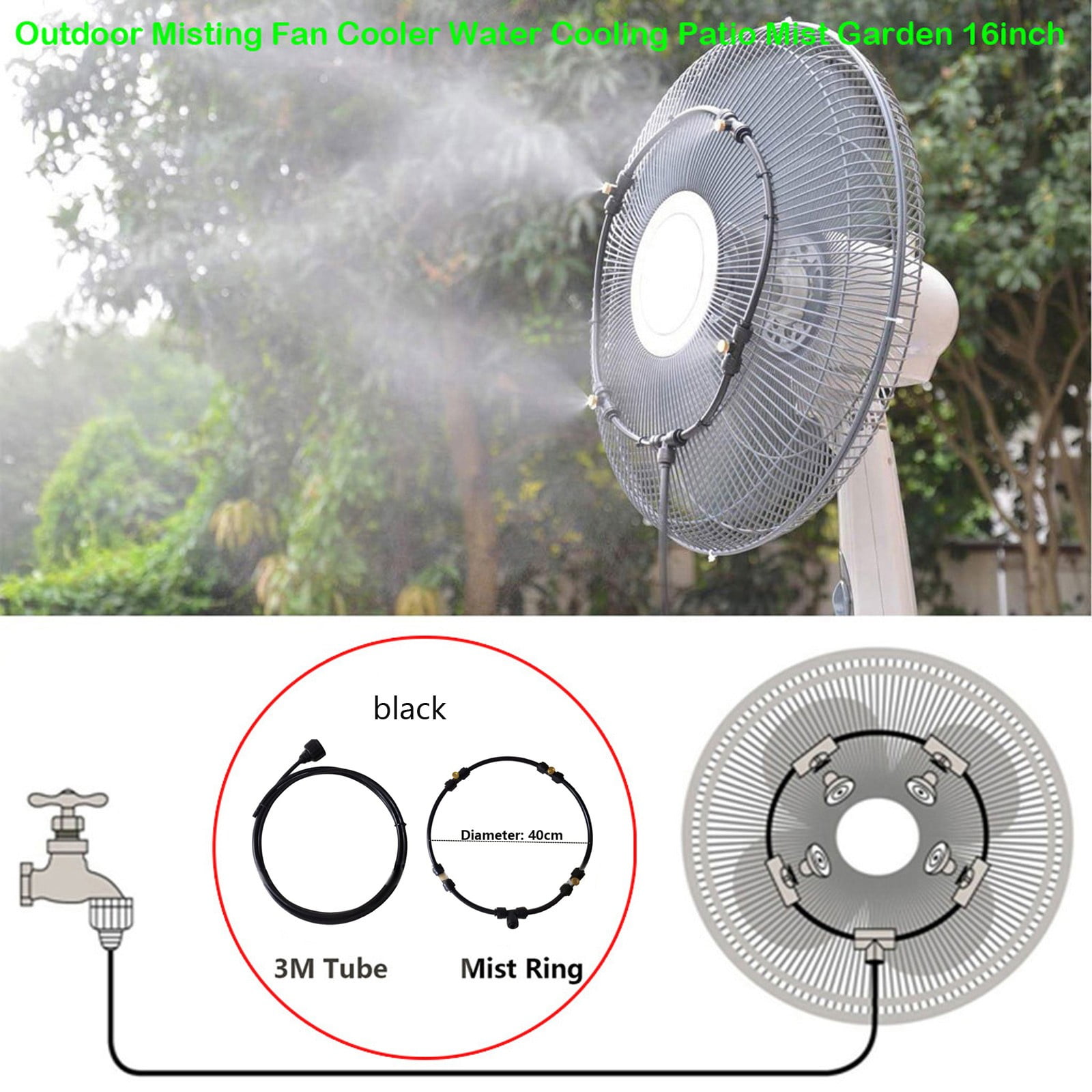 Fogger Sprayer For Plants Outdoor Fan Kit For A Cool Patio Water Spray