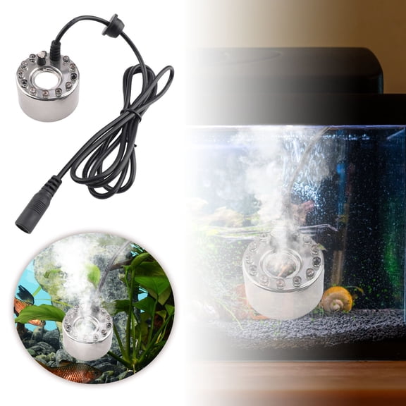 Fogging Pipes for Indoor Water Features Color Change Spray LED Atomizer with -Color Transition Head for Pools and Fish