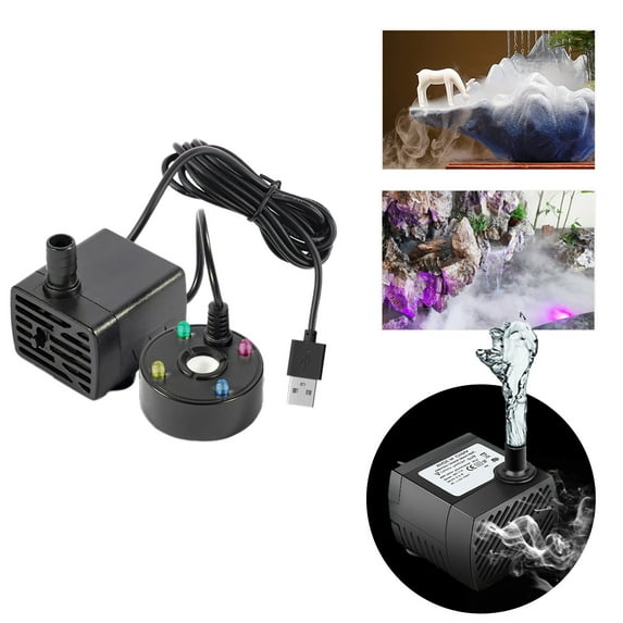 Fogging Pipes Fogging Device for USB Nebuliser Water Atomiser Pond Atomiser Mist Nebulizer Fogger for Humidifier with LED Lights and Fogging Function