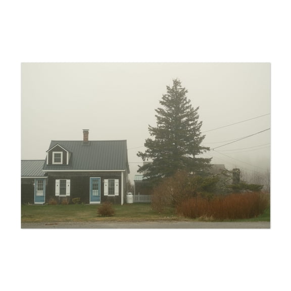 Foggy Beal Island 01 - Beals Maine Photography Unframed Wall Art Print 5 x 7 inches