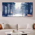 thumbnail image 1 of Foggy Forest Canvas Wall Art,Forest Wall Decor,Black And White Canvas Wall Art,3 Piece Wall Decor,Wall Pictures for Living Room,Bathroom,Office（Only canvas）, 1 of 6