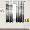 thumbnail image 1 of Foggy Forest Curtains for Bedroom 42x63inch Natural Landscape Window Curtain Grey Mist Mountain Blackout Curtains Insulated Room Darkening Window Drapes for Living Room 2 Panels, 1 of 7