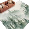 thumbnail image 1 of Foggy Forest Green Area Rug 6x9 Washable Rug Non Slip Watercolor Trees Vintage Large Area Rug Soft Stainresistant Indoor Floor Carpet for Living Room Bedroom Home Office Dining Room Nursery, 1 of 9