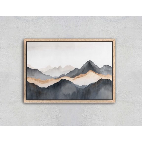Foggy Mountain Misty Mountains Nature Gallery Portrait Decor Unframed Paper Print