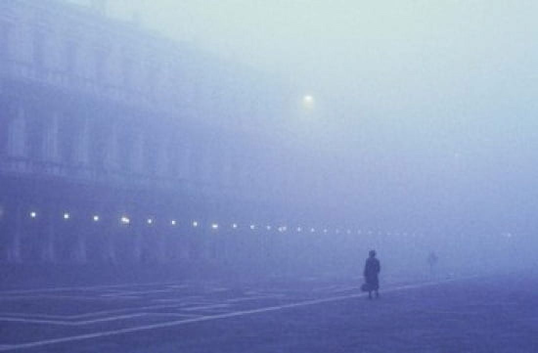 Foggy Venice Italy Canvas Art - Panoramic Images (24 x 18)