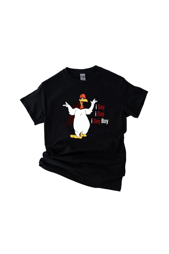 Foghorn Leghorn I Say, I Say Boy! Old School Cartoon Rooster Unisex T-Shirt, up to 5XL