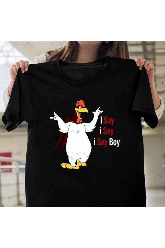 Foghorn Leghorn I Say, I Say Boy! Old School Cartoon T-Shirt Unisex, up to 5XL