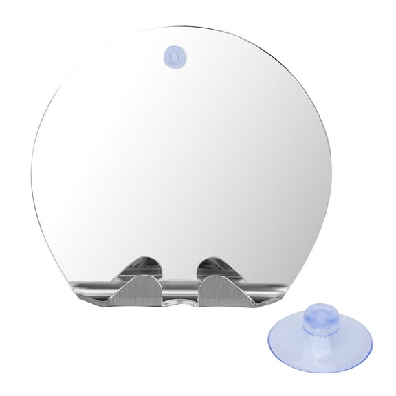 Fogless Shower Mirror Round Anti Fog Hanging Bathroom Shaving Mirror Wall Mounted Mirror with Suction Cups 16x16 Inches / 40.6x40.6 CM