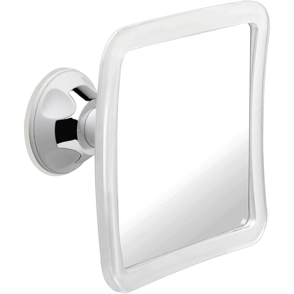 Fogless Shower Mirror for Shaving with Upgraded Suction, Anti Fog Shatterproof Surface and 360 Swivel - 6.3" x