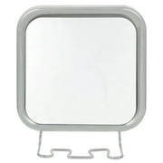 Fogless Shower Mirror with Suction Cup & Hooks (Silver)