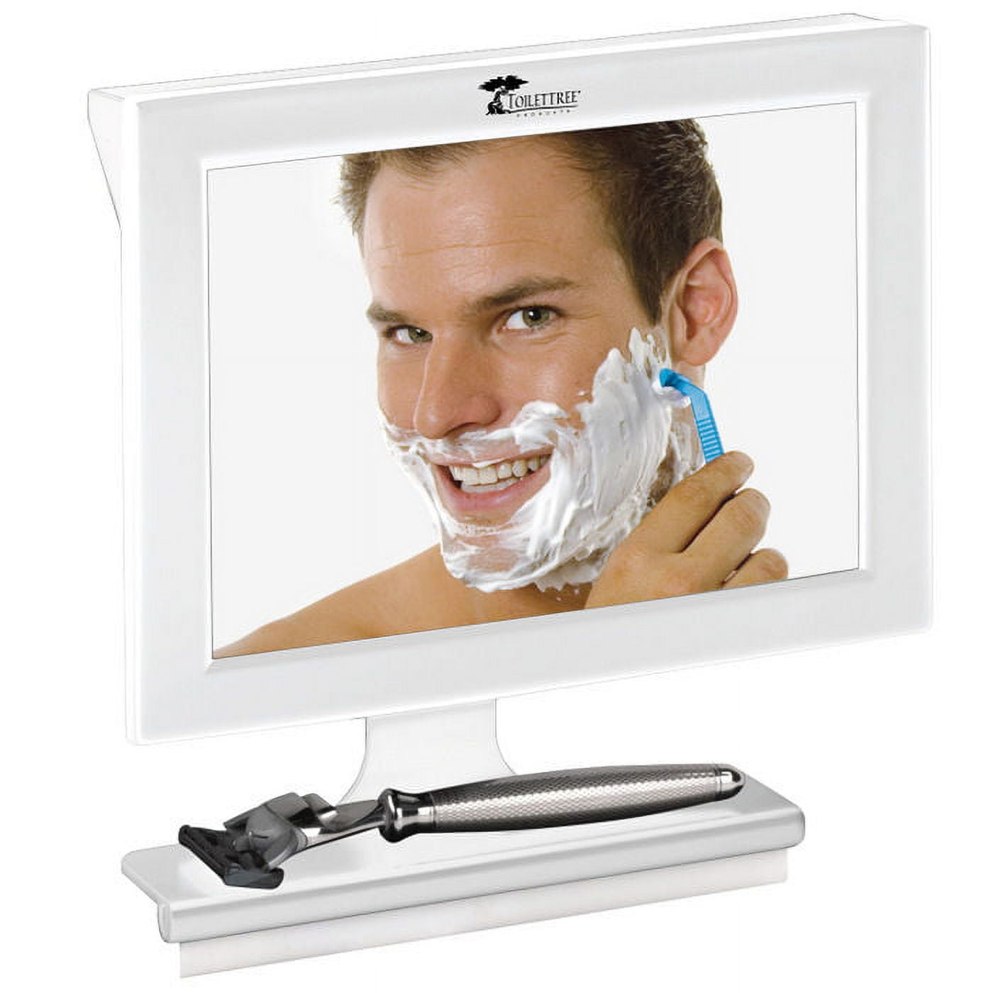 Bathroom Mirror Squeegee, Make Your Shower Mirror Fogless for Shaving or  Skincare in a Swipe, Shower Squeegee, (White)
