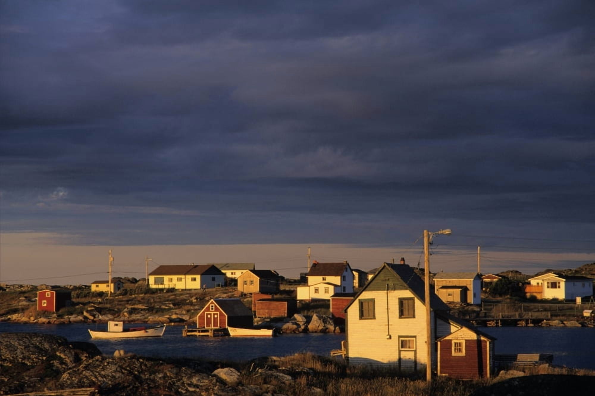 Fogo Island Newfoundland And Labrador Canvas Art - Ron Watts Design Pics (17 x 11)