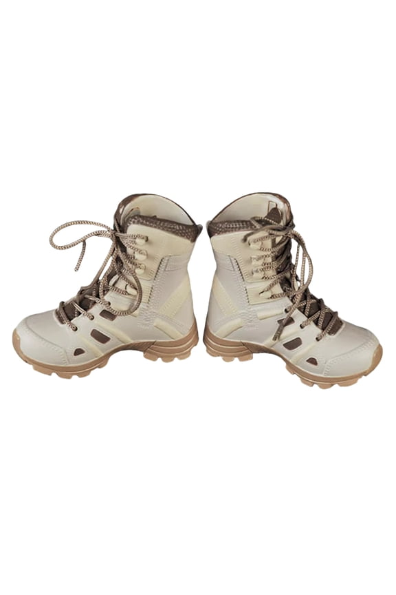 1 Pair Realistic Hiking Boot 1/6 Scale Soldier Model Boot for Action Figure Collector and Craft Project Enthusiasts