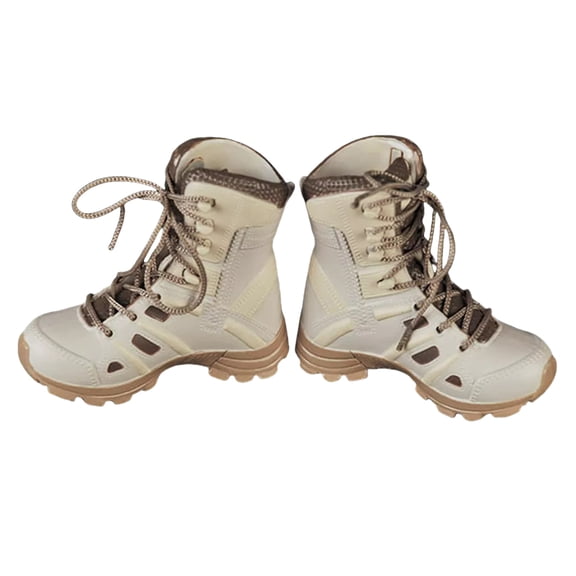 Fogun 1 Pair Realistic Hiking Boot 1/6 Scale Soldier Model Boot for Action Figure Collector and Craft Project Enthusiasts