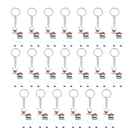 Fogun 20Pieces Alpacas Keychain Collection Bag Charm Cartoon Figures Party Favor Keychain Suitable for Party Bags and Car Keys