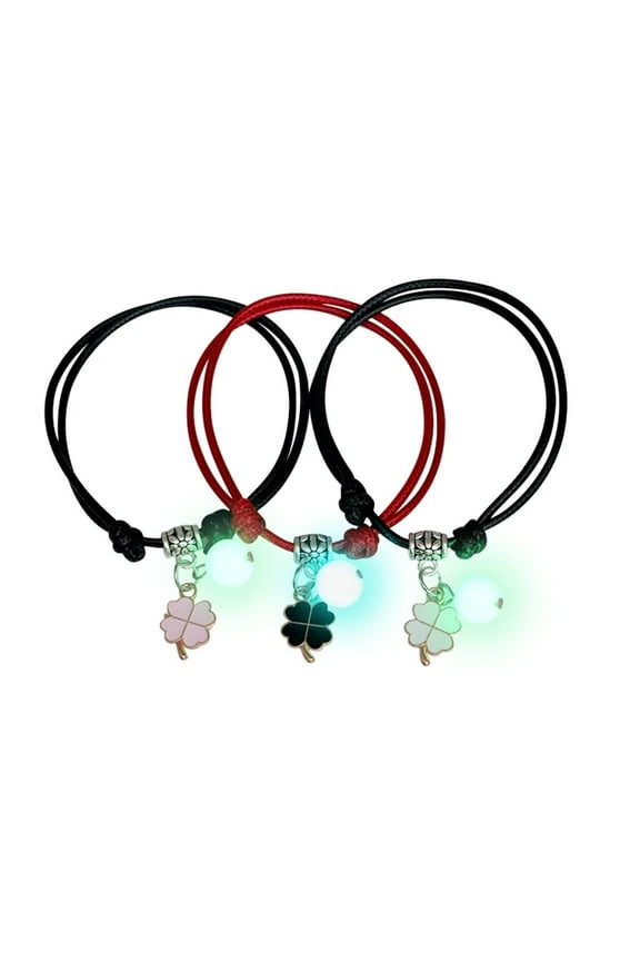 3 Pcs Couple Bracelets Moon Cat Bangles for Friendship Sister Women Man Jewelry