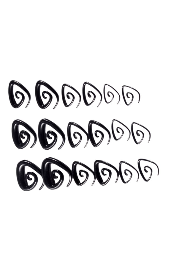 9 Pairs Helical Ear Gauges Acrylic Fashion Earrings Comfortable Studs Earrings Acrylic Texture Present for Men and Women