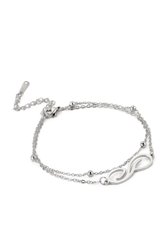 Adjustable Infinities Bracelet Anklet for Women Comfortable Stainless Steel Layer Designs Portable Jewelry Gifts