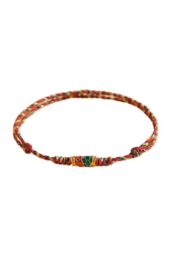 Adjustable Pull-Out Bracelet Kois Fish Bangles Handcrafted Wrist Chain Colorful String Handchains Women Girls Jewelry