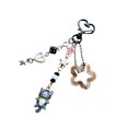 thumbnail image 1 of Fogun Cartoon Cat Keychain Charm Pendant Colorful Beaded Keyring Fashionable Accessory for Bags and Purses Creative, 1 of 2
